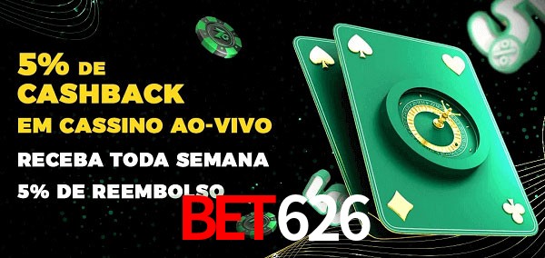 Promoções do cassino ao Vivo BET626